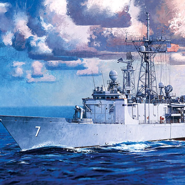 [1/350] 14102 미해군 미사일 프리깃올리버 해저드페리